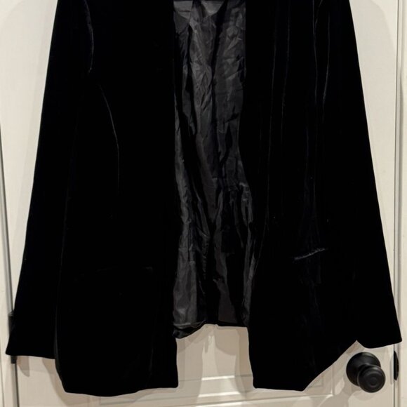 NWT 3xl INC Black Velvet Blazer Party Holiday Work Winter Special Occassion - Picture 3 of 8